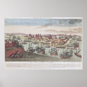 Affiche Siège de Malte, 12 juin 1798