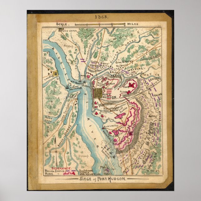 Affiche Siège de Port Hudson (Devant)