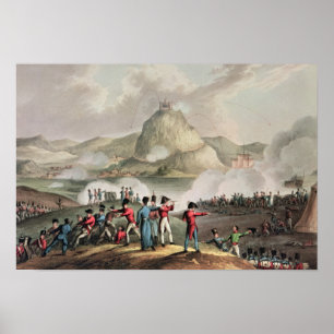 Affiche Siège de Saint-Sébastien, gravé par Thomas