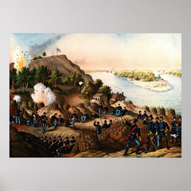 Affiche Siège de Vicksburg Ulysses S. Grant 1888 (Devant)