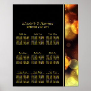 Affiche Siège Mariage Mariage Twilight Bokeh