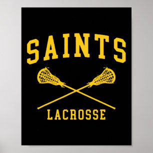Affiche Siena College Saints Lacrosse Throwback Retro Cros