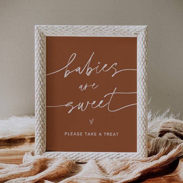 Affiche SIENNA Les bébés sont Baby showers doux (Créateur téléchargé)