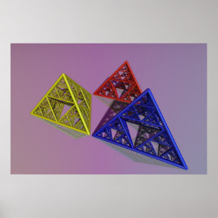 Affiche Sierpinski Pyriamids