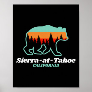 Affiche Sierra-at-tahoe Ski Snowboard Californie Bea