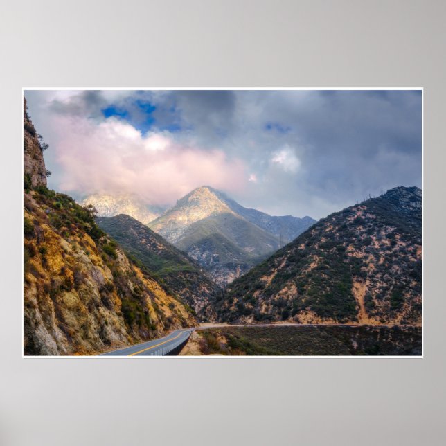Affiche Sierra Nevada Mountain Road – Eastern Sierra Print (Devant)