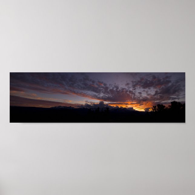 Affiche Sierra Sunset Panorama (Devant)