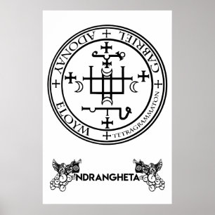 Affiche sigillo Arcangelo Gabriele - 'Ndrangheta