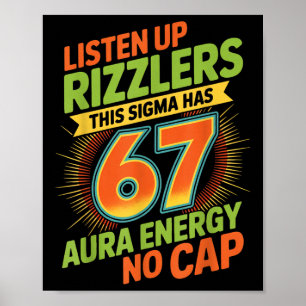 Affiche Sigma a 67 Aura Numéro 67 Aura Fermage Crème Glacé