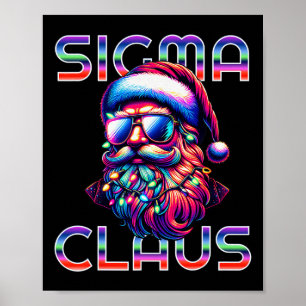 Affiche Sigma Claus Funny Père Noël Noël Mème Ados garçons