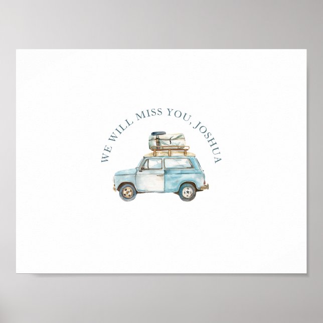 Affiche Signable Écrire sur l'adieu (Devant)