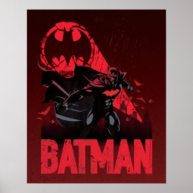Affiche Signal Batman Crimson Bat (Devant)