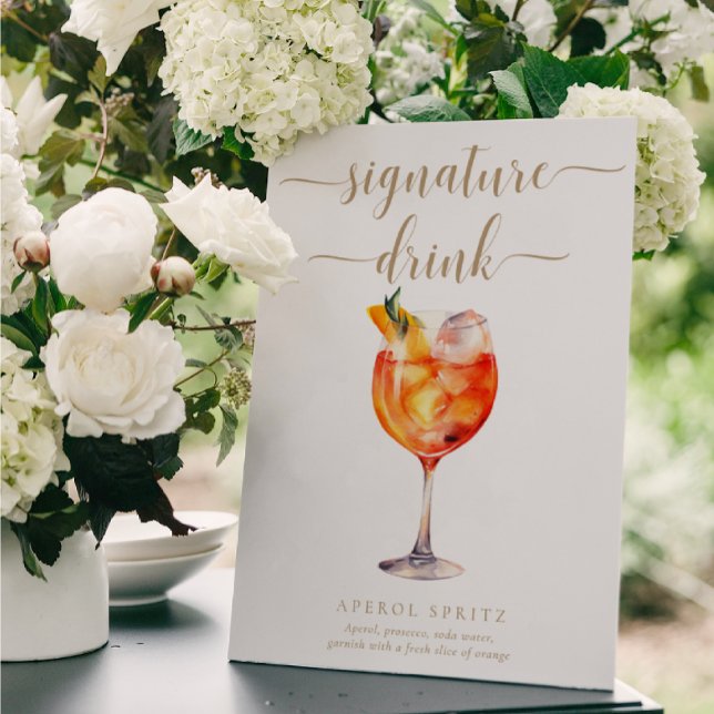 Affiche Signal de boisson Leyton Gold Modern Minimal Signa (Créateur téléchargé)