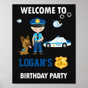 Affiche Signal de réception de police K9 Chien de police