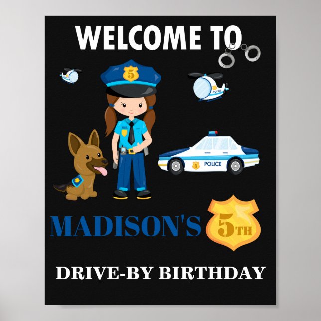 Affiche Signal du parti d'accueil de la police (Devant)