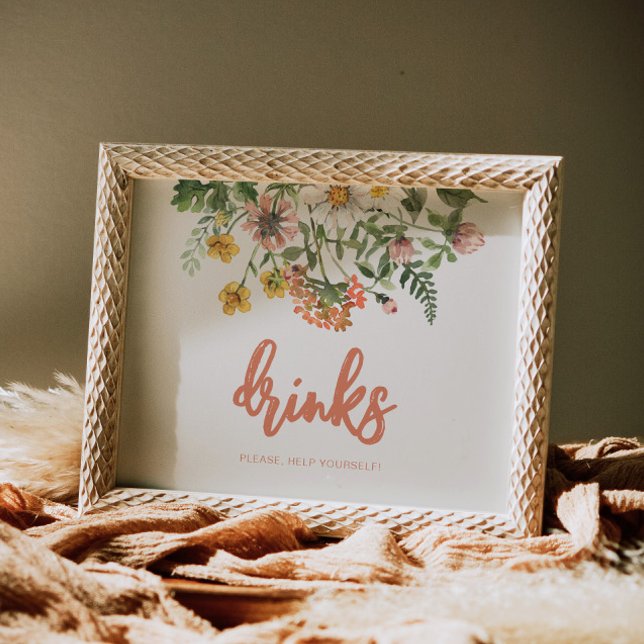 Affiche Signal Fleur sauvage modifiable (Créateur téléchargé)