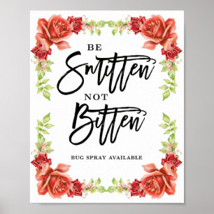 Affiche Signal mariage chic pour smitten pas mordu ROSE
