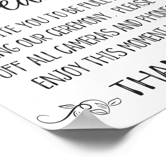 Affiche Signal Mariage débranché, Mariage Printables" (Coin)