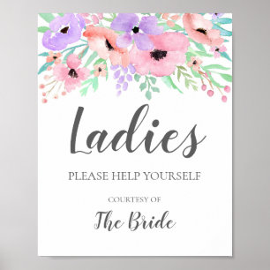 Affiche Signal mariage - Panier pour dames