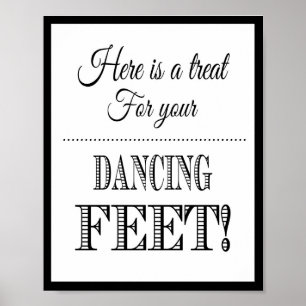 Affiche Signal mariage Voici un régal pour vos pieds dansa