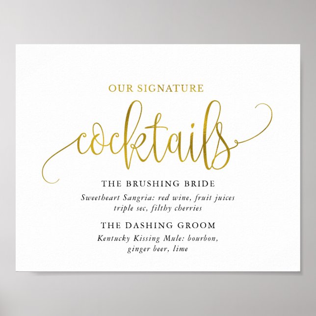 Affiche Signal signature or typographie (Devant)