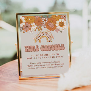 Affiche Signal super de la capsule de temps de Baby shower