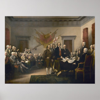 Affiche Signature de la Déclaration d'indépendance