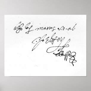 Affiche Signature de Madame Jane Grey