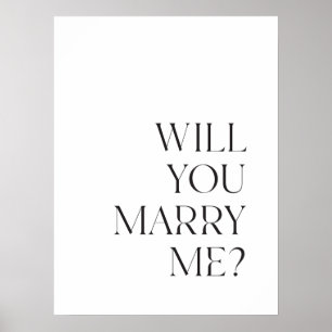 Affiche Signature de proposition de mariage Téléchargeable