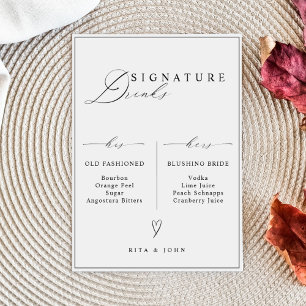 Affiche Signature de sa barre et de sa barre Signet Mariag
