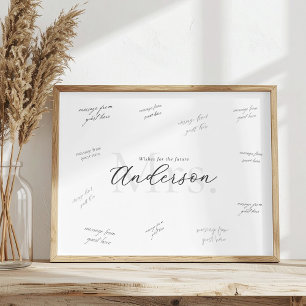 Affiche Signature des invités à la fête de mariage