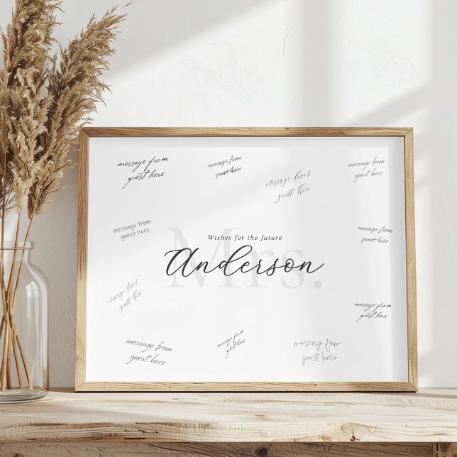 Affiche Signature des invités à la fête de mariage (Créateur téléchargé)