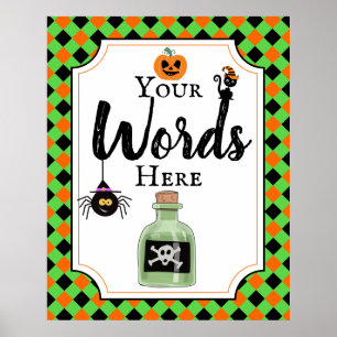 Affiche signature du parti halloween créer votre propre