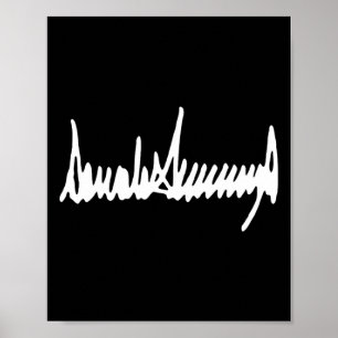 Affiche Signature du président Trump Inauguration 2025 47e
