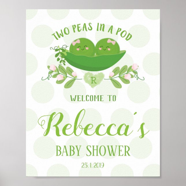 Affiche Signature d'une fête de bienvenue deux pois dans u (Devant)