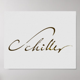 Affiche Signature Friedrich Schiller
