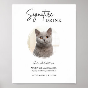 Affiche Signature Mariage de chat imprimable Panneau de la