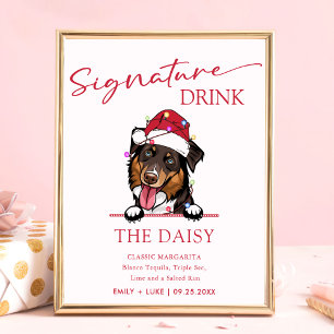 Affiche Signature Mariage de chien de Roough Collie Signet