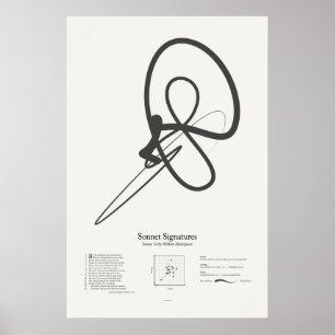 Affiche Signatures de sonnet : Sonnet 74