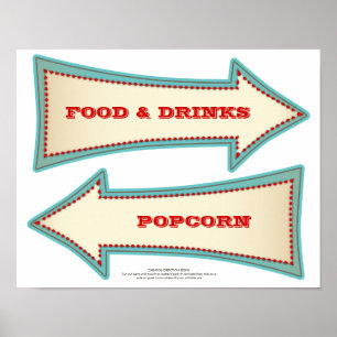 Affiche Signaux de direction vintages du cirque