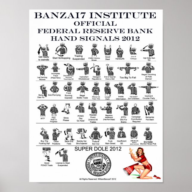 Affiche Signaux mains FRB pour le superdole (Devant)