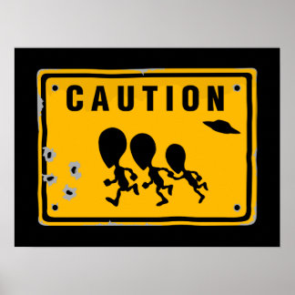 Affiche SIGNE Alien croisant