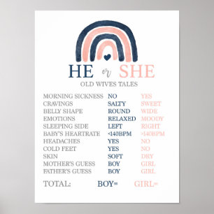 Affiche Signe Arc-en-ciel des vieilles baleines