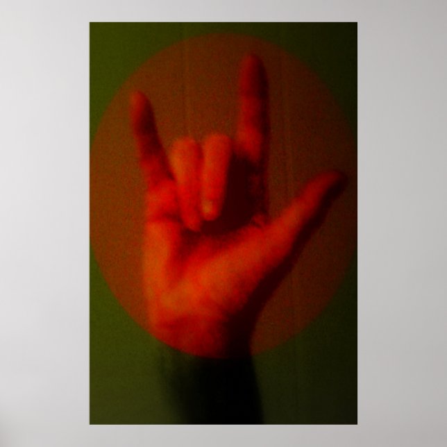 Affiche SIGNE ASL Je t'aime (Devant)