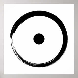 Affiche Signe astrologique - Bouddhisme Zen Circle 1