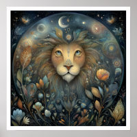 Signe astrologique Lion Zodiaque Céleste