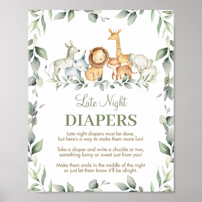 Affiche SIGNE Baby shower des plongeurs nocturnes de la Ju (Devant)