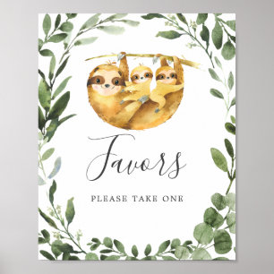 Affiche SIGNE Baby shower Fentes jumelles