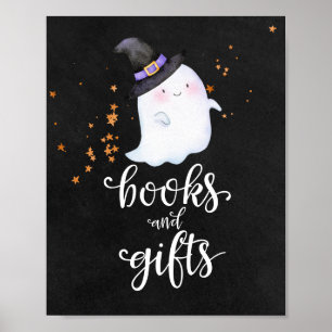Affiche SIGNE Baby shower Halloween Livres et Cadeaux