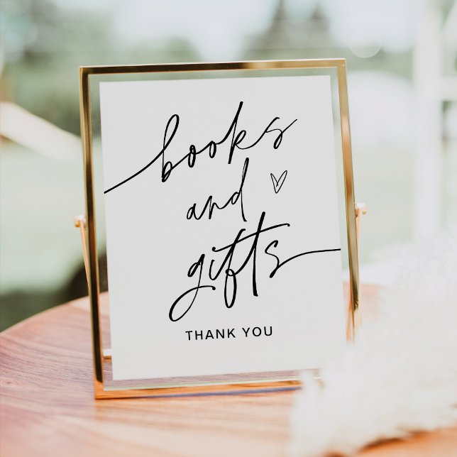 Affiche SIGNE Baby shower Livres Et Cadeaux EVERLEIGH (Créateur téléchargé)